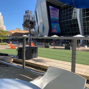 Another view of the outdoor space.