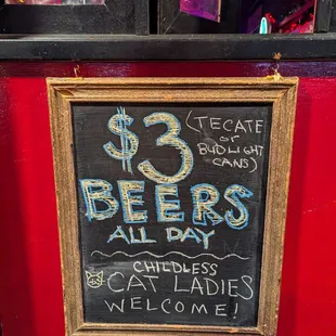 $3 beers!