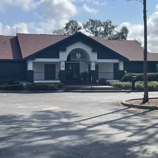 the front of the restaurant