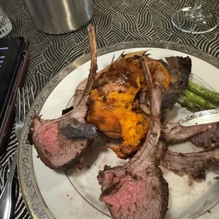 Rack of Lamb: I forgot to take the picture until I was half done, oops!
