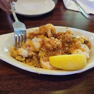 Spicy fried shrimp