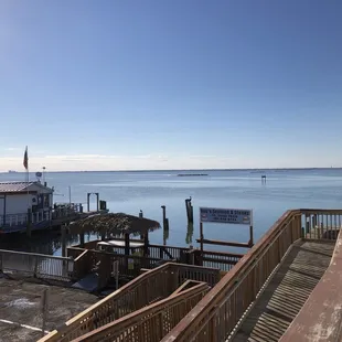 View from the outside deck.
