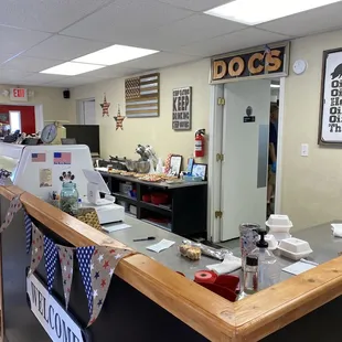 Cashier area