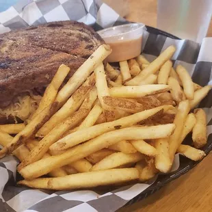 Reuben with fries