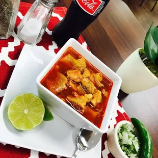 Menudo Cooked Fresh On Weekends Only !