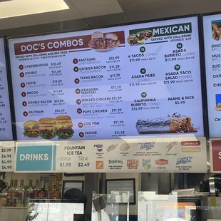 Docs combos &amp; Mexican Menu