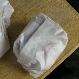 Love the way they wrap their burgers.
