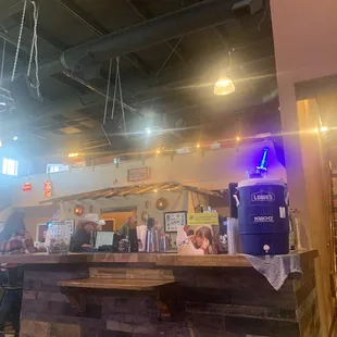 the inside of a restaurant