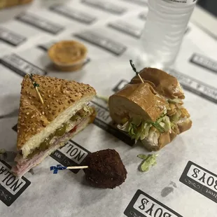 Boudin, Catfish Po boy, Muffaletta