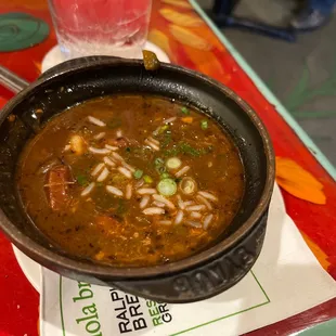 Alligator Sausage and Seafood Gumbo