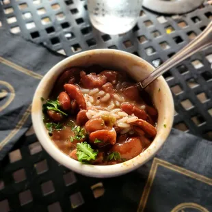 Red beans and rice at the last stop!  So so good.  Just right.