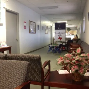 Quiet waiting room on a Sunday evening. Then again, I was the last patient in &amp; have been waiting an hour so far...