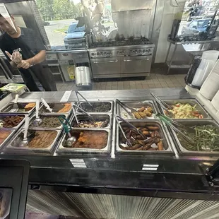 Hot food selections