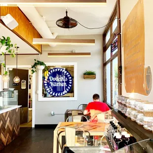 a man sitting at a counter