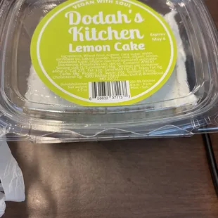 Kinda cornbread lemony tasting cake. I warmed a bit and was sooo good