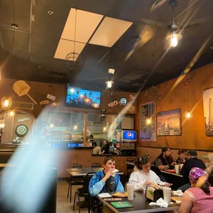 Interior of restaurant