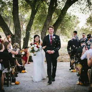 I really wanted pumpkins for my fall wedding, and Dawn got me my pumpkins! So happy. Photo by Thach Photography.