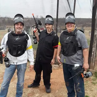 Dads had a blast keeping up with their son's.