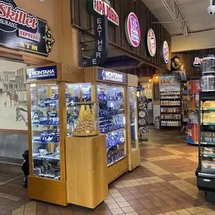 the inside of a store