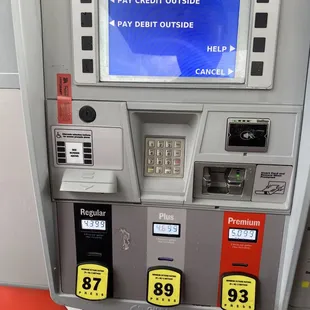 a pay credit machine