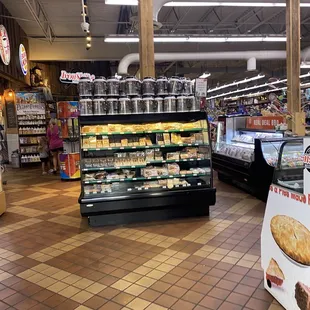 the inside of a grocery store