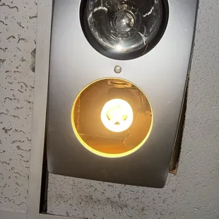 Shower light fixture.