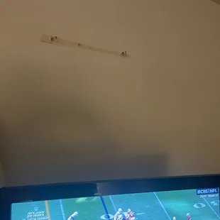 Hole above the tv