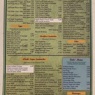 Full Menu