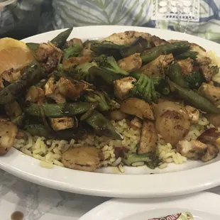 Chicken stir fry.