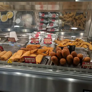 a variety of food items