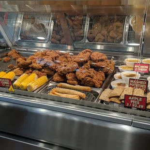 a variety of food items