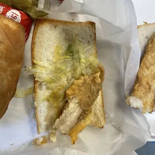 Nasty old lettuce, no tomatoes or mayonnaise