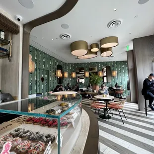 the interior of a restaurant