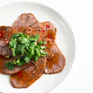 Sliced luwei beef