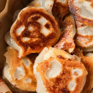 Crispy pan fried soup dumplings