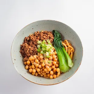 wanza noodle(handmade noodles, combined with yellow peas and ground beef, create a delicious and nutritionally balanced dish)