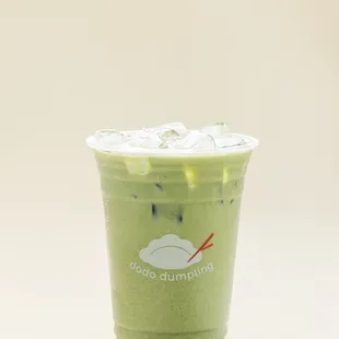 Organic matcha latte