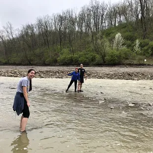 Crossing the river