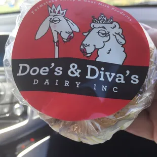 a person holding a donut