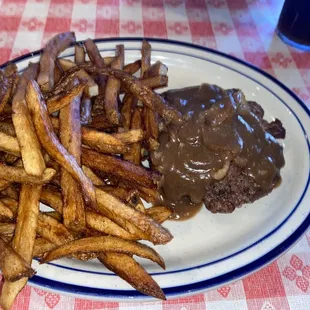 Hamburger steak lunch