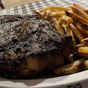 Always love the ribeye at Doe&apos;s.