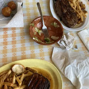 Sirloin and petite Filet Mignon