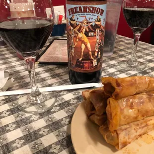 Hot Tamales and Red wine