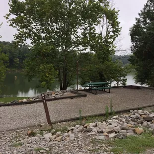 One of the lakeside sites