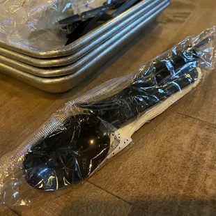 They ran out of non-plastic utensils even though there were only 3 other tables.