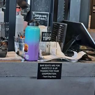 Bar seats for guests 21 and up