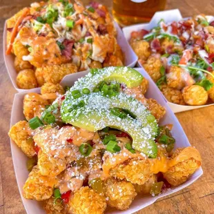 loaded tots! also part of Happy Hour