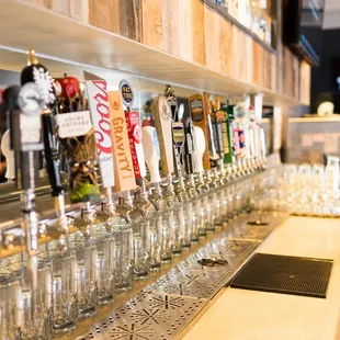 Ton of cool craft brew on tap