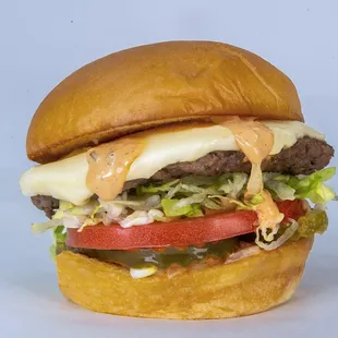 Plant based Impossible Cheeseburger