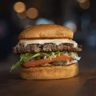 IMPOSSIBLE BURGER – pickles, lettuce, tomato, onion, white american cheese, secret sauce